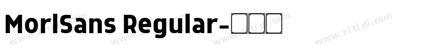 MorlSans Regular字体转换